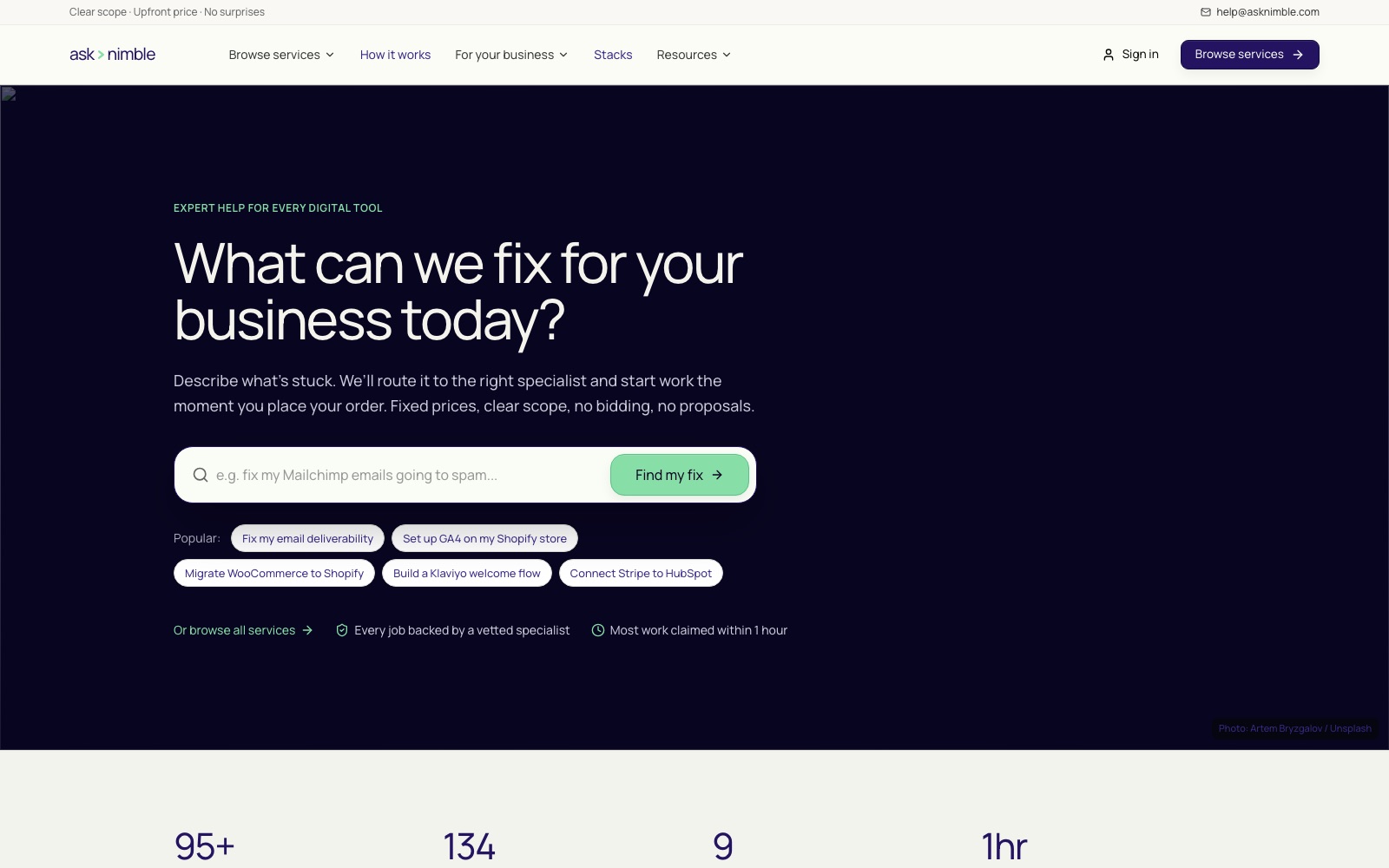 AskNimble product mockup